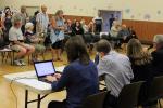 2018-05-16 Water: Bowser residents protest marine sewage outfall plan, Parksville Qualicum Beach News, Michael Briones